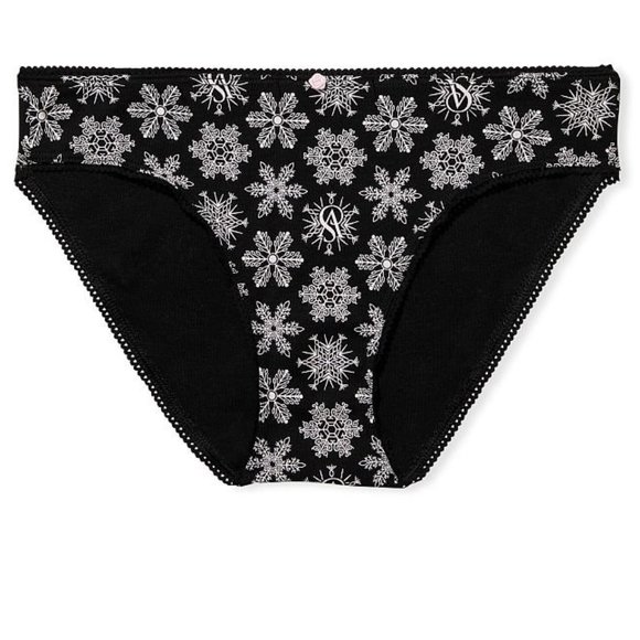 ❄❄❄VS Snowflake 100% Cotton Bikini Panty Christmas Winter Holiday NWT - Picture 11 of 16